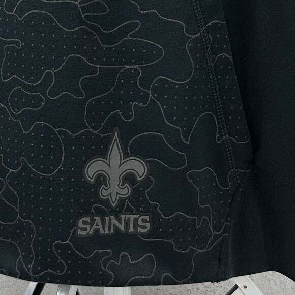 New Orleans Saints Reflective Hoodie Hooded Sweatshirt NFL Nike Black XL X-Large - Picture 4 of 9